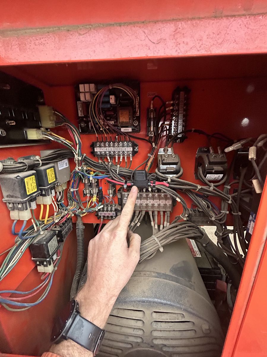 Fault-finding a generator control panel