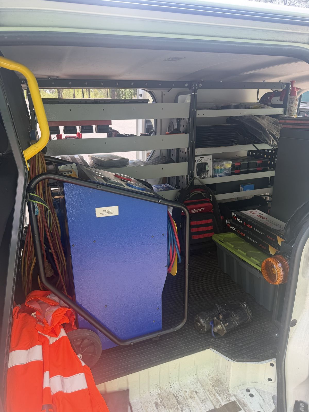 Shelving, cable and gear
